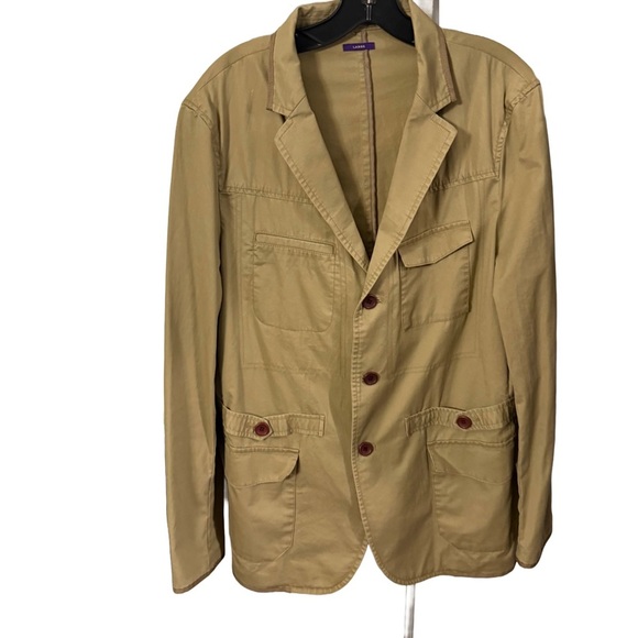 American Rag Cie Jacket Womens M Tan/khaki Blazer Sz L NWOT - Picture 2 of 15